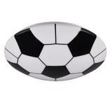 LED Black & White Round Football Flush Light 36cm