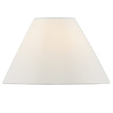White Cotton Coolie Table Lamp Lighting