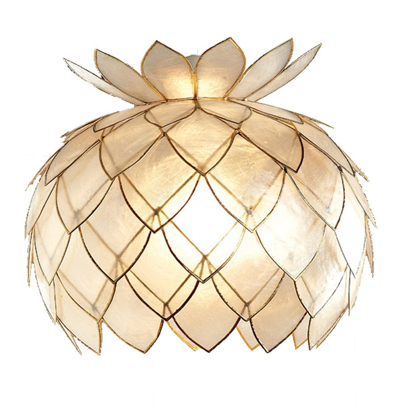Britalia 660006 | Gold & Natural Champagne Capiz Shell Shade | BRT660006