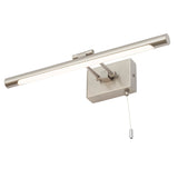 LED Satin Nickel Bathroom Modern Switched Picture Light 41cm IP44