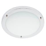 Britalia BRSPA-34050-CHR Polished Chrome Bathroom Modern Round Flush Ceiling Light IP44 31cm