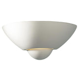 DAR VEC0748 Vector White Ceramic 1 Lamp Modern Half Moon Wall Light