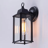 Black Industrial Style Outdoor Wall Light