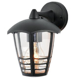 Black Vintage Outdoor Down Coach Lantern Wall Light