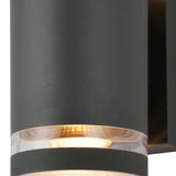 Anthracite Outdoor Cylindrical Wall Light