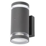 Dark Grey Up Down Outdoor Wall Light Photo Cell