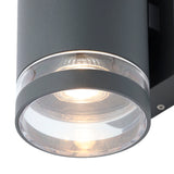 Anthracite Outdoor Cylindrical Wall Light Photocell